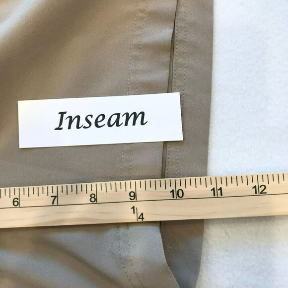 Ben Hogan Men's Flat Front 10 inch Golf Shorts in Tan Sz 38 Activewear Tennis - Picture 14 of 15